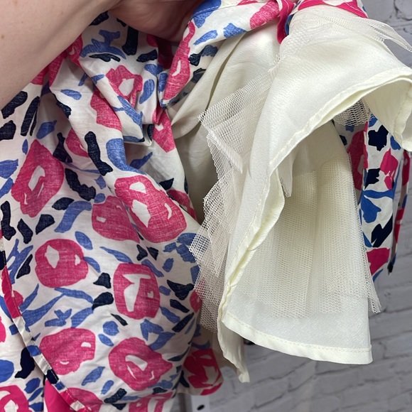 Southern Threads Boutique puffy sleeve tulle lined puffy skirt new L dre… - Picture 4 of 8